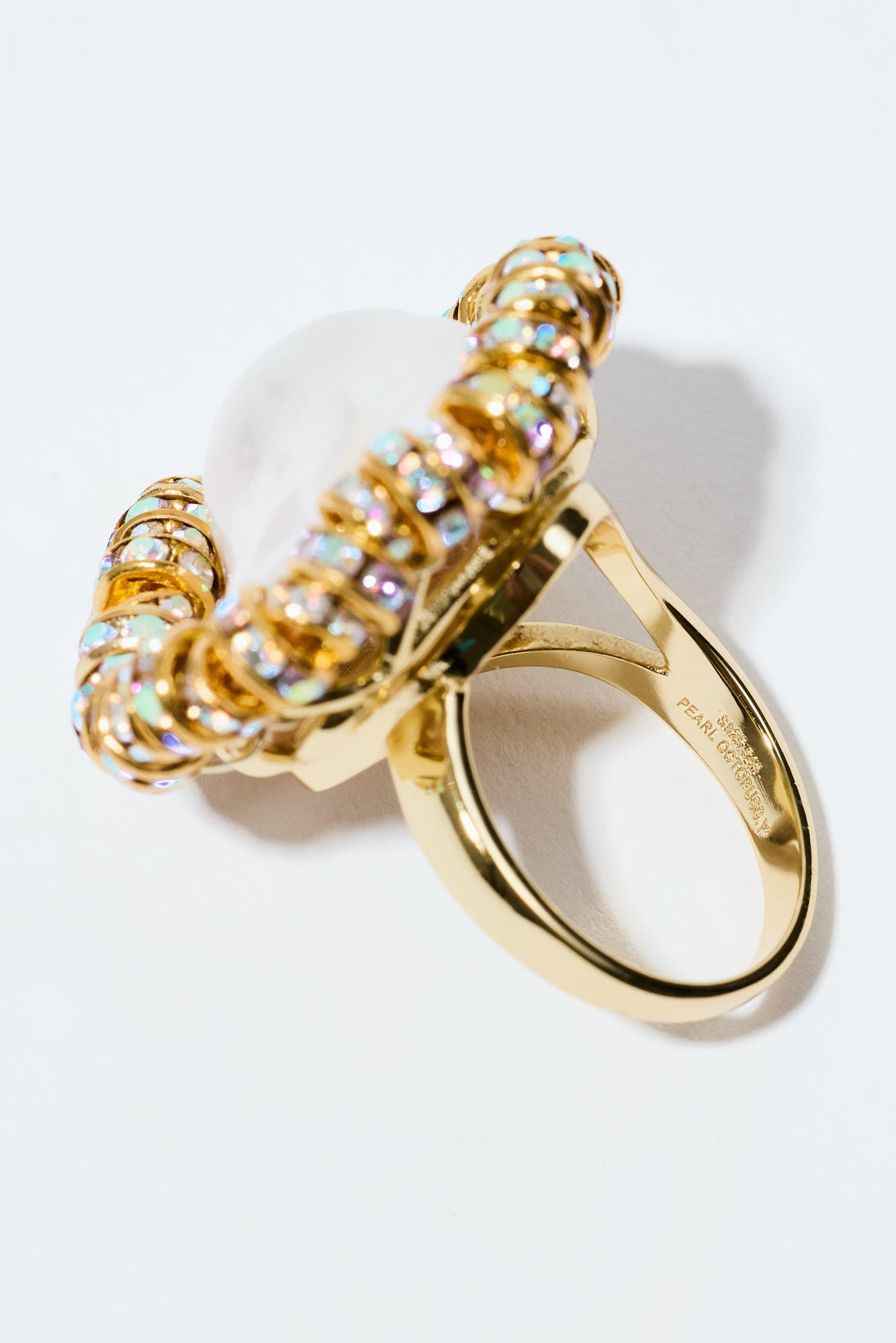 Baroque Diamond Ring Gold