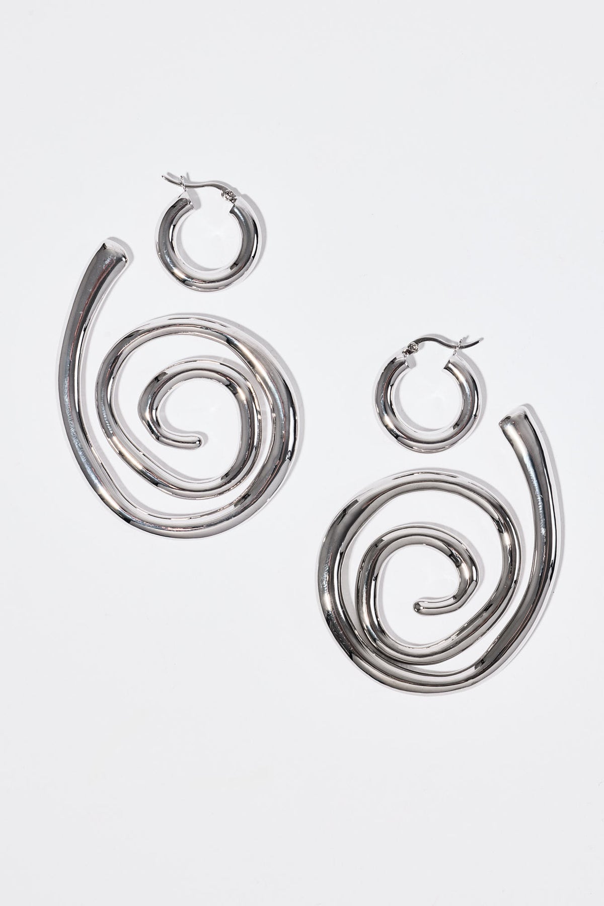 Dahlia Hoops Silver