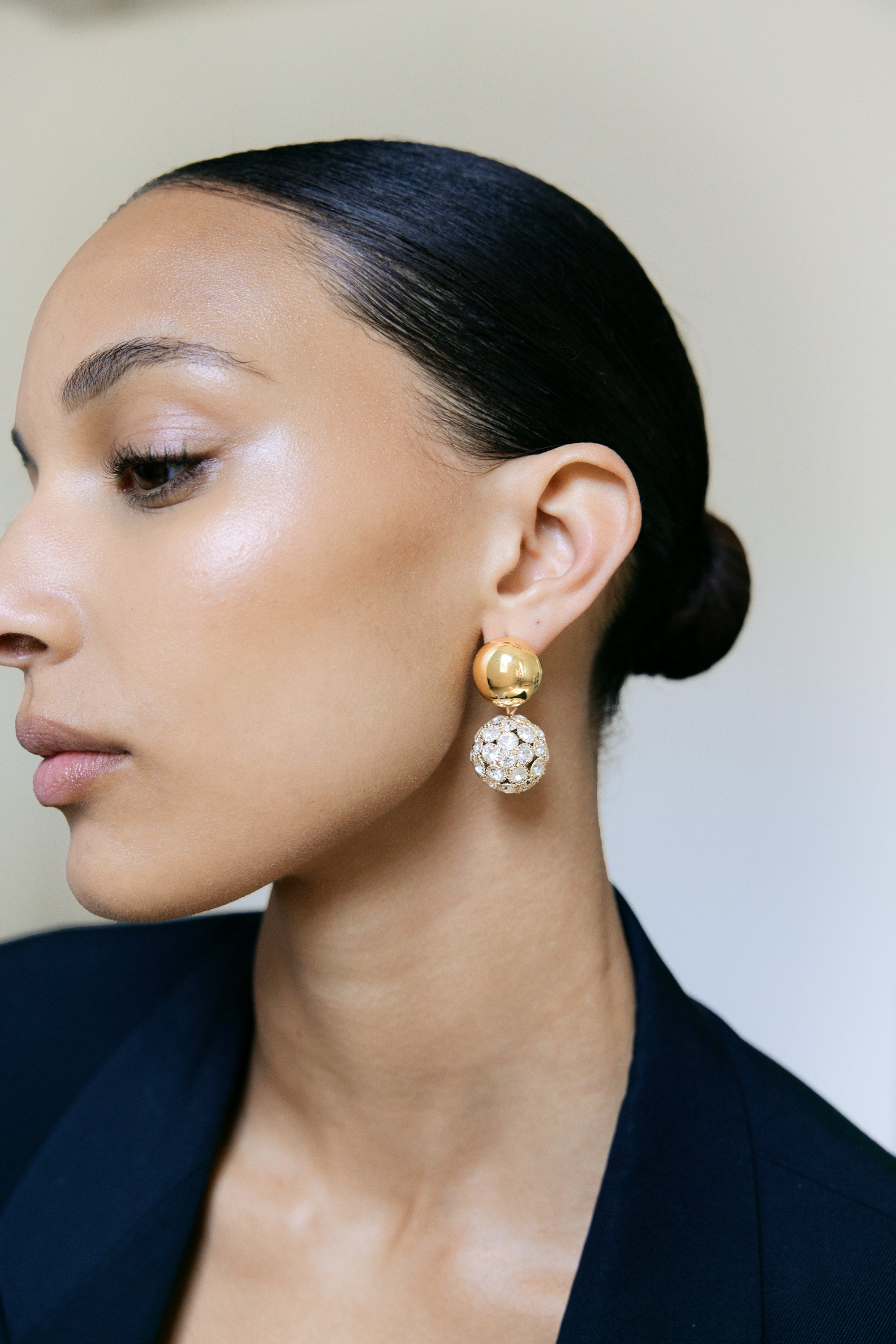 Crystal Sphere Studs