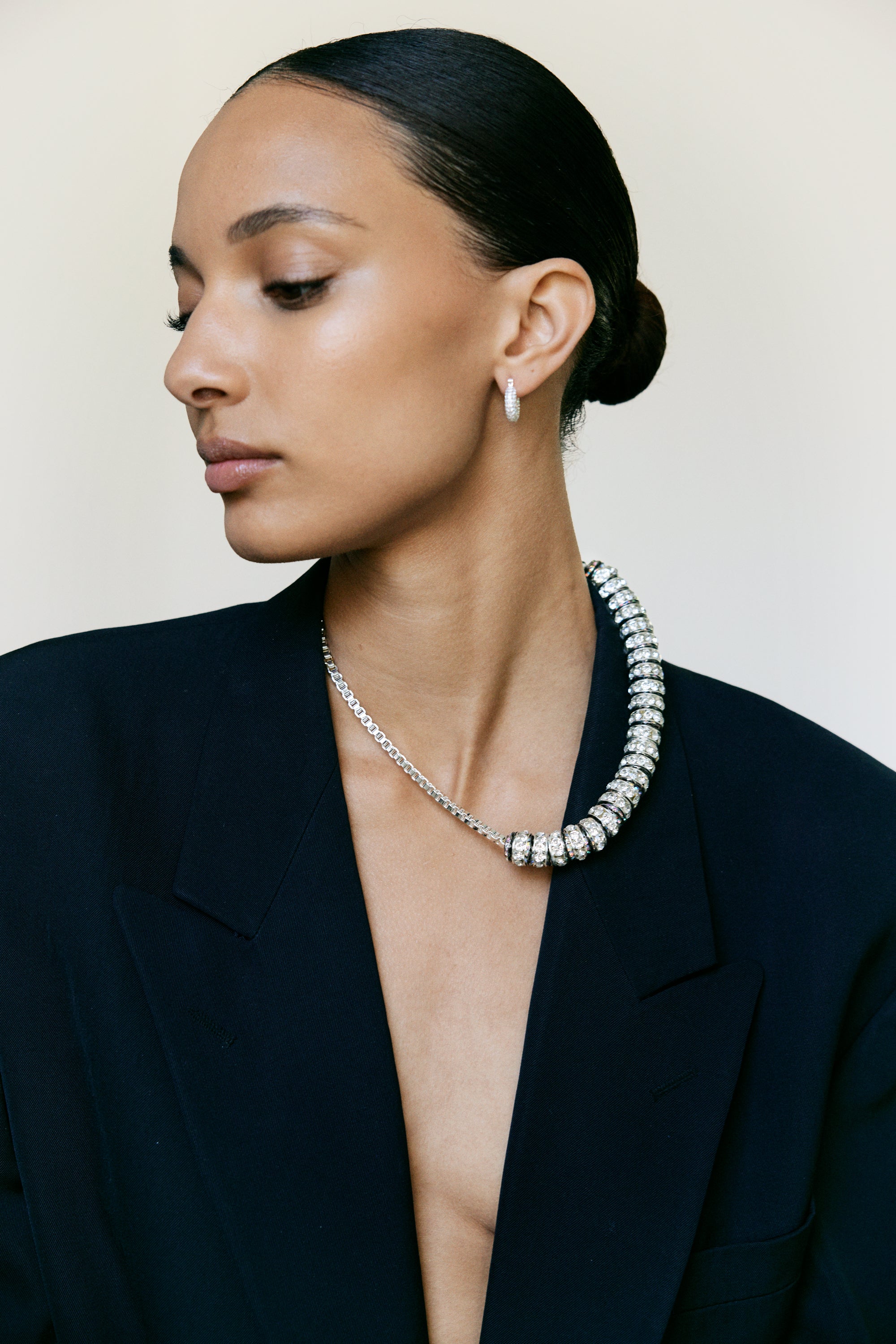 Diamond Box Chain Necklace