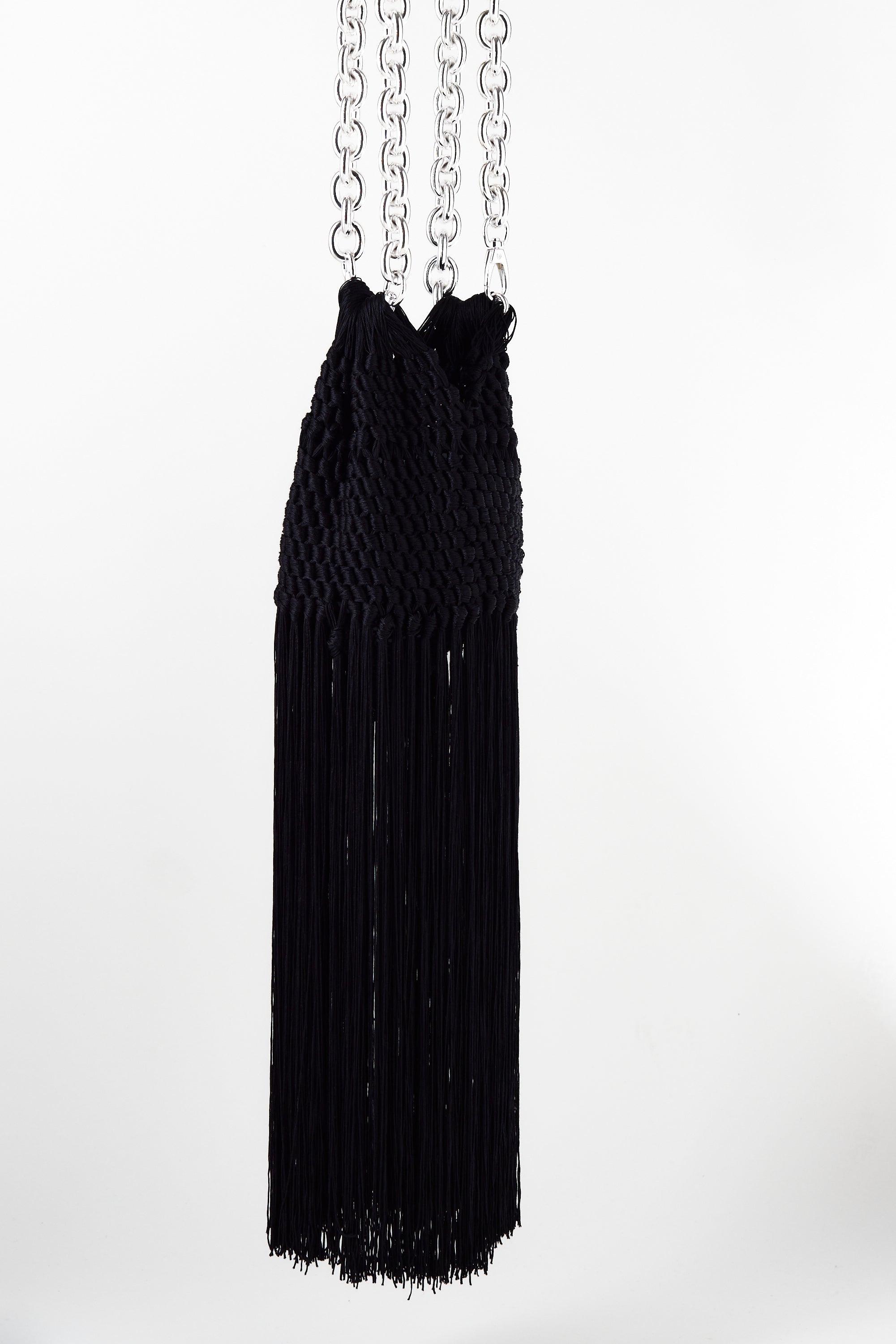 Medusa Fringe Bag Black