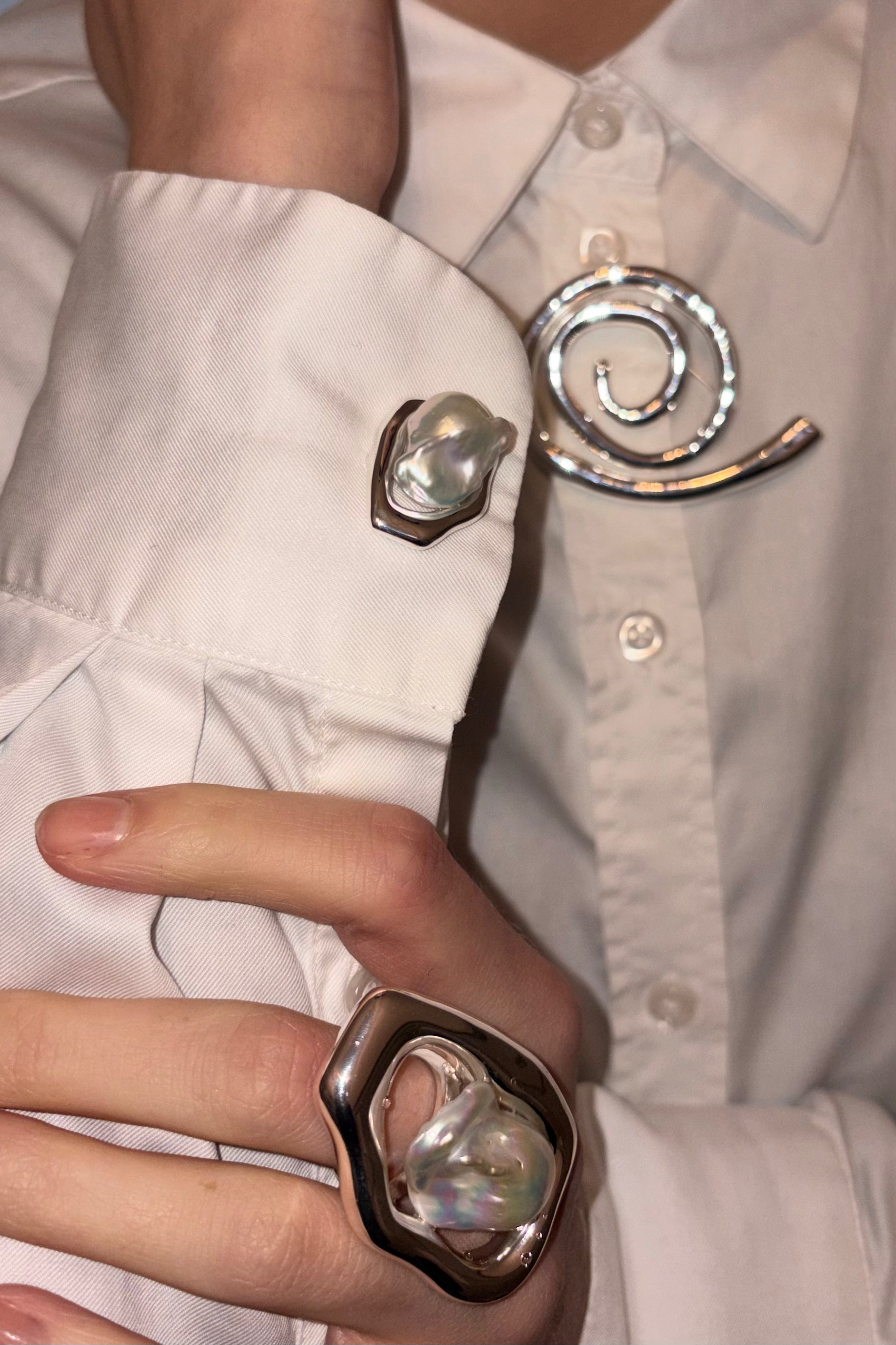 Rina Cuff Links Silver