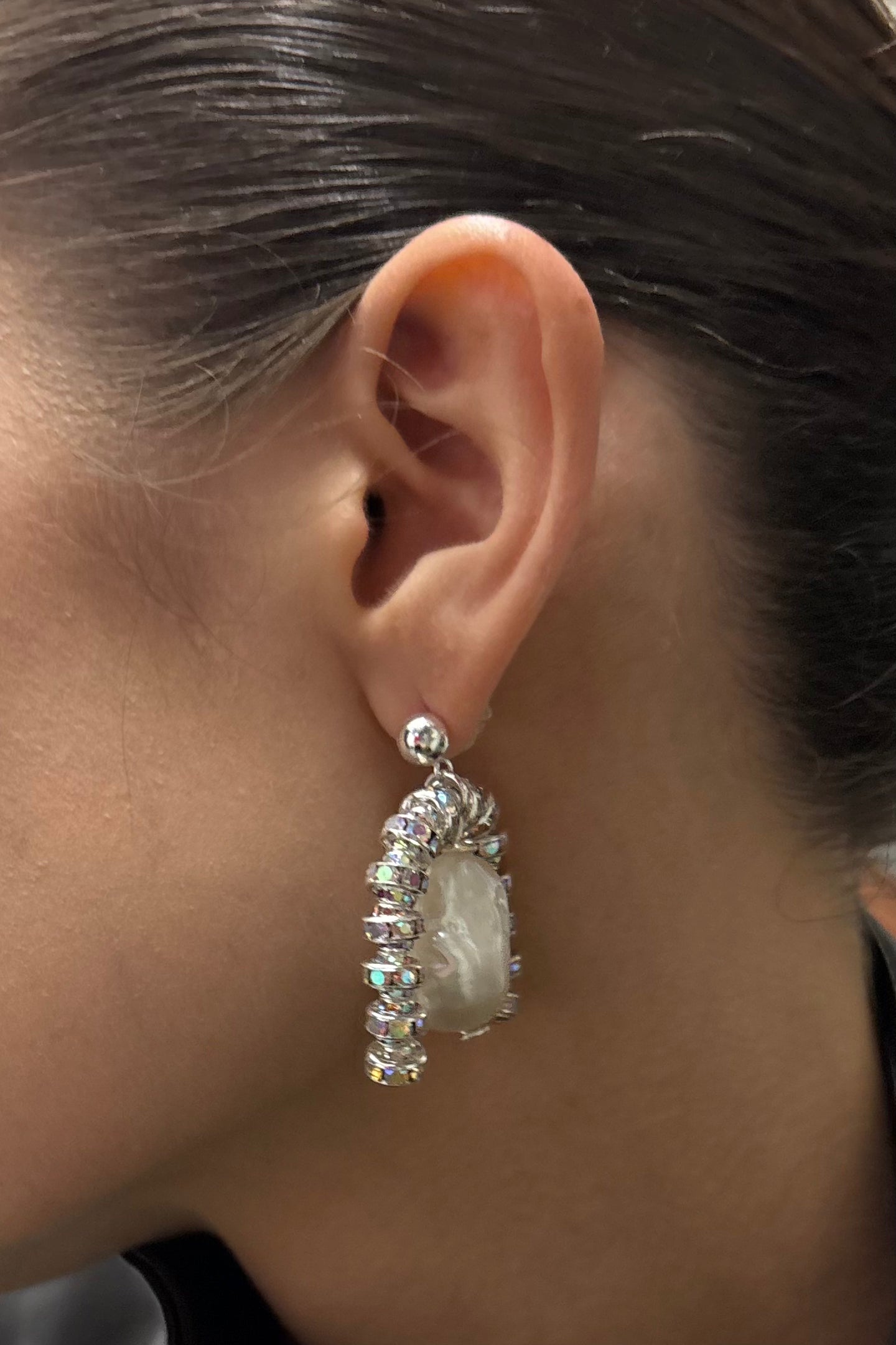 Paris Baroque Earrings Silver