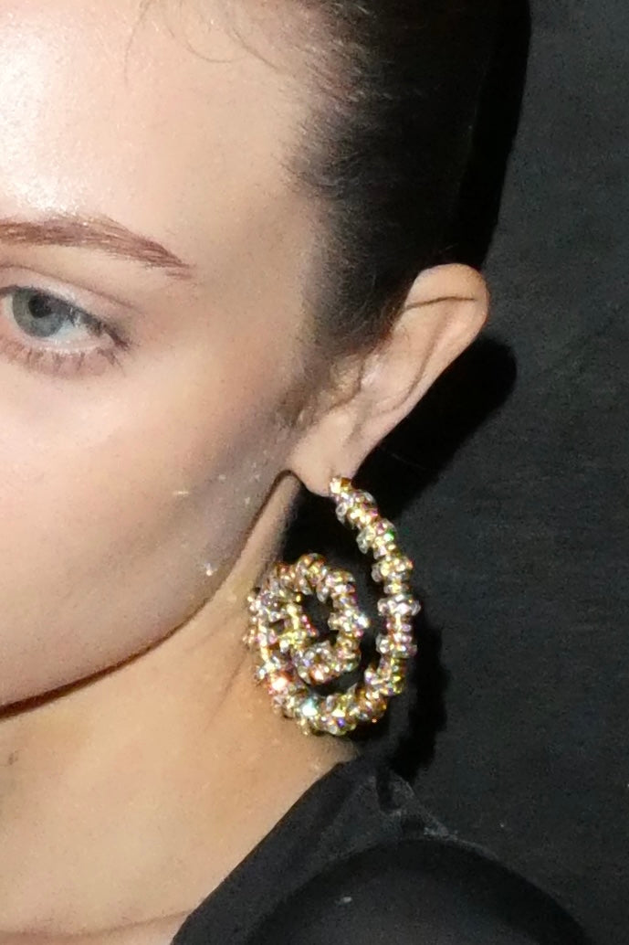 Tiny Spiral Hoops Gold