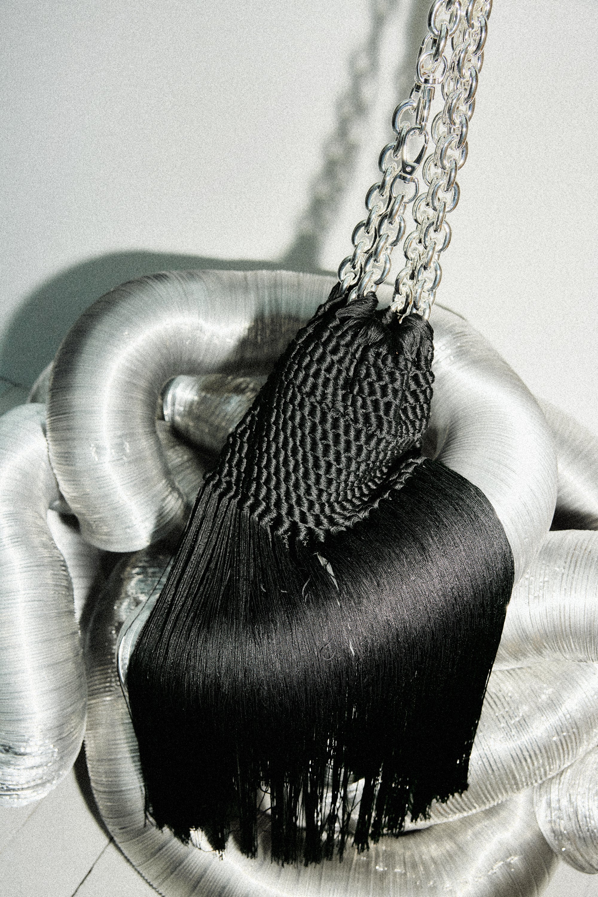 Medusa Fringe Bag Black