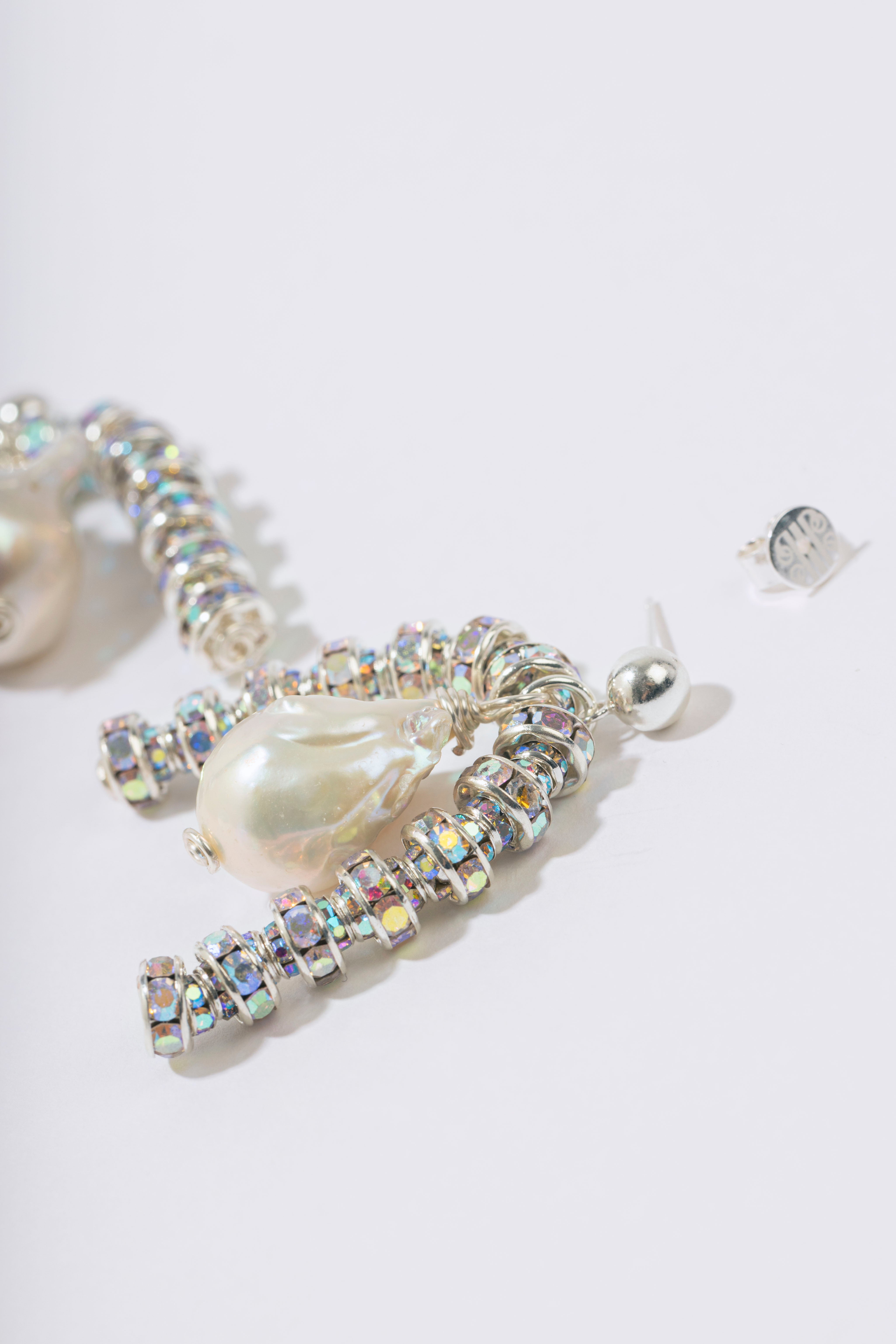 Paris Baroque Earrings Silver