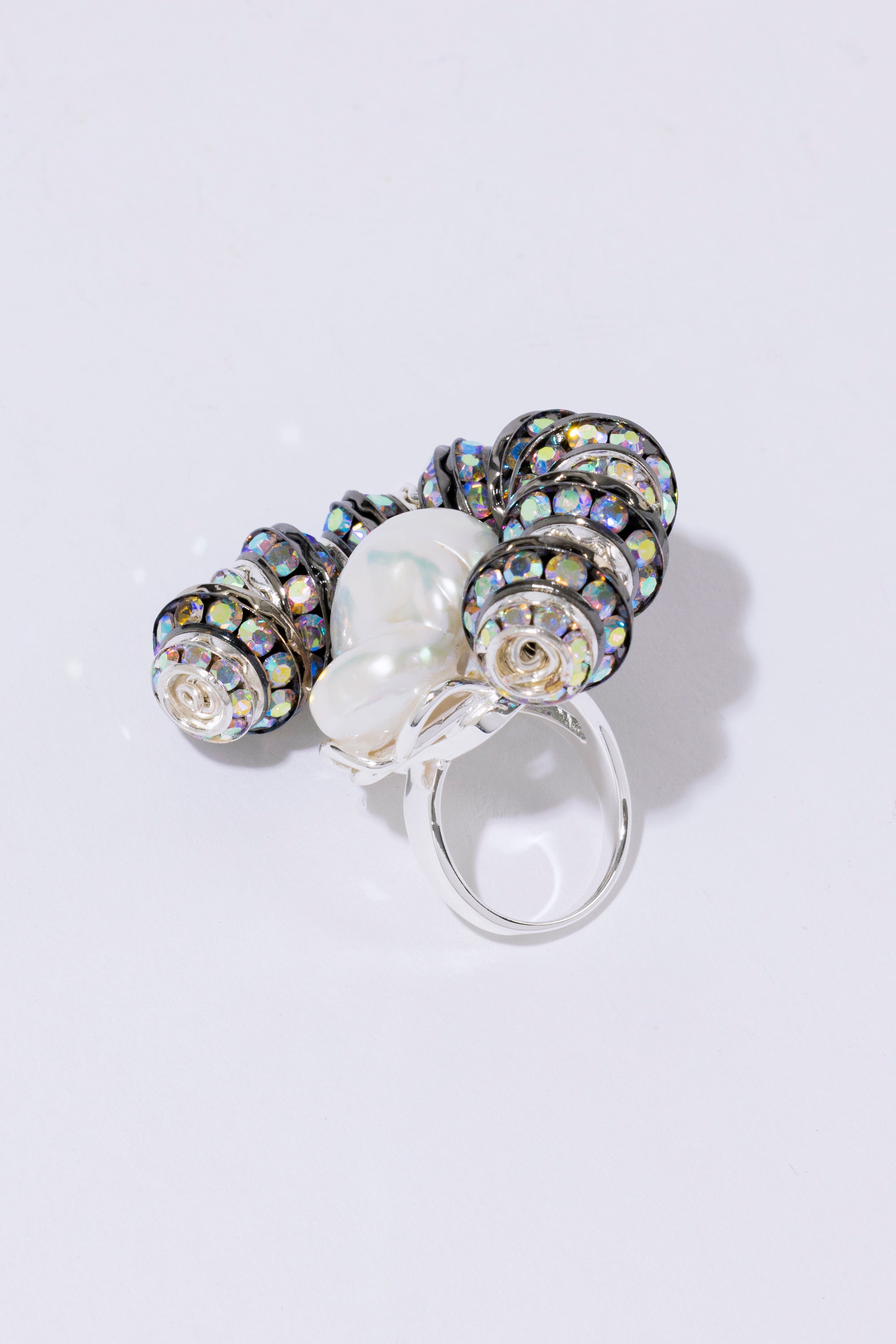 Scallop Ring Smoky Quartz