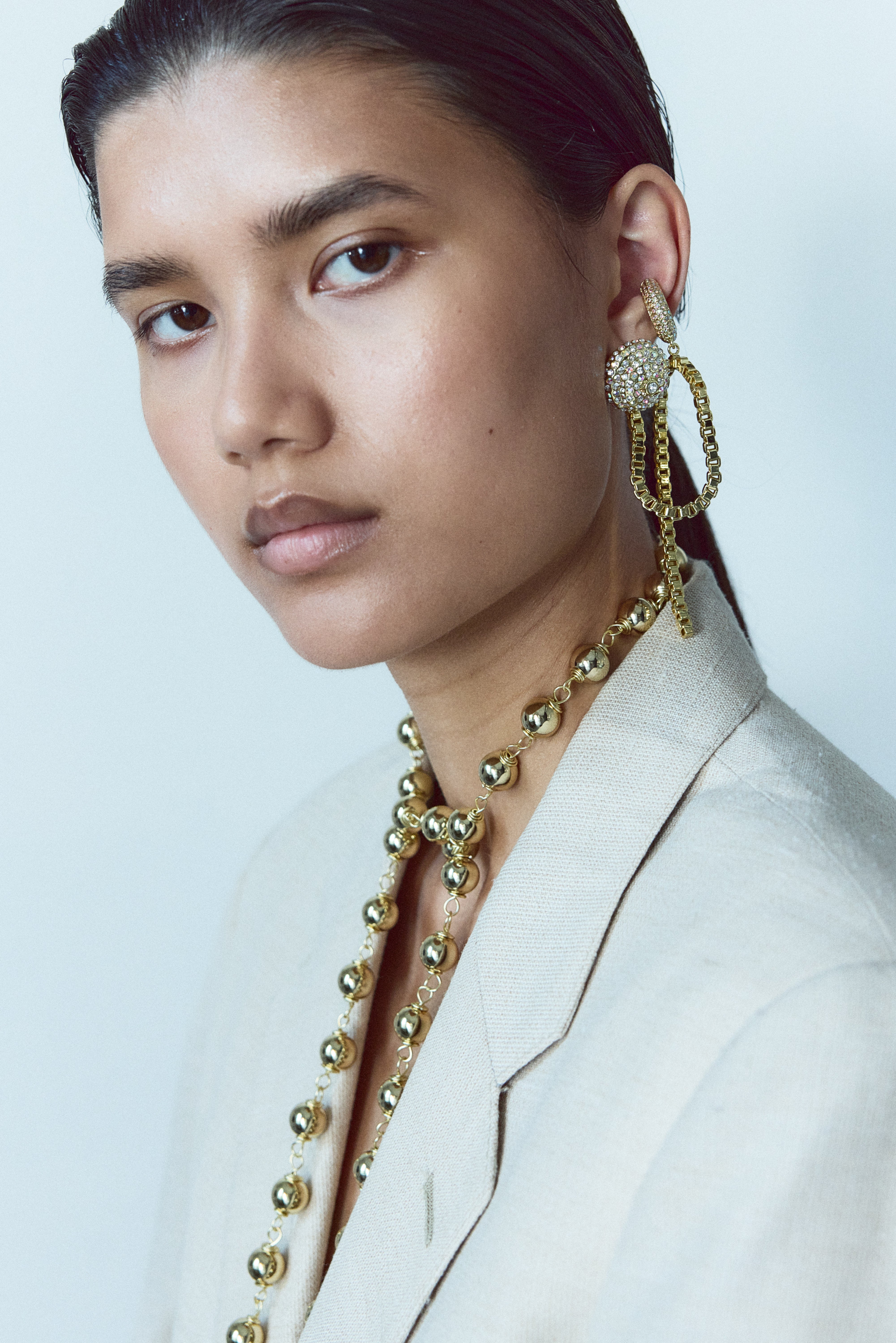 Tiny Sphere Chain Silver