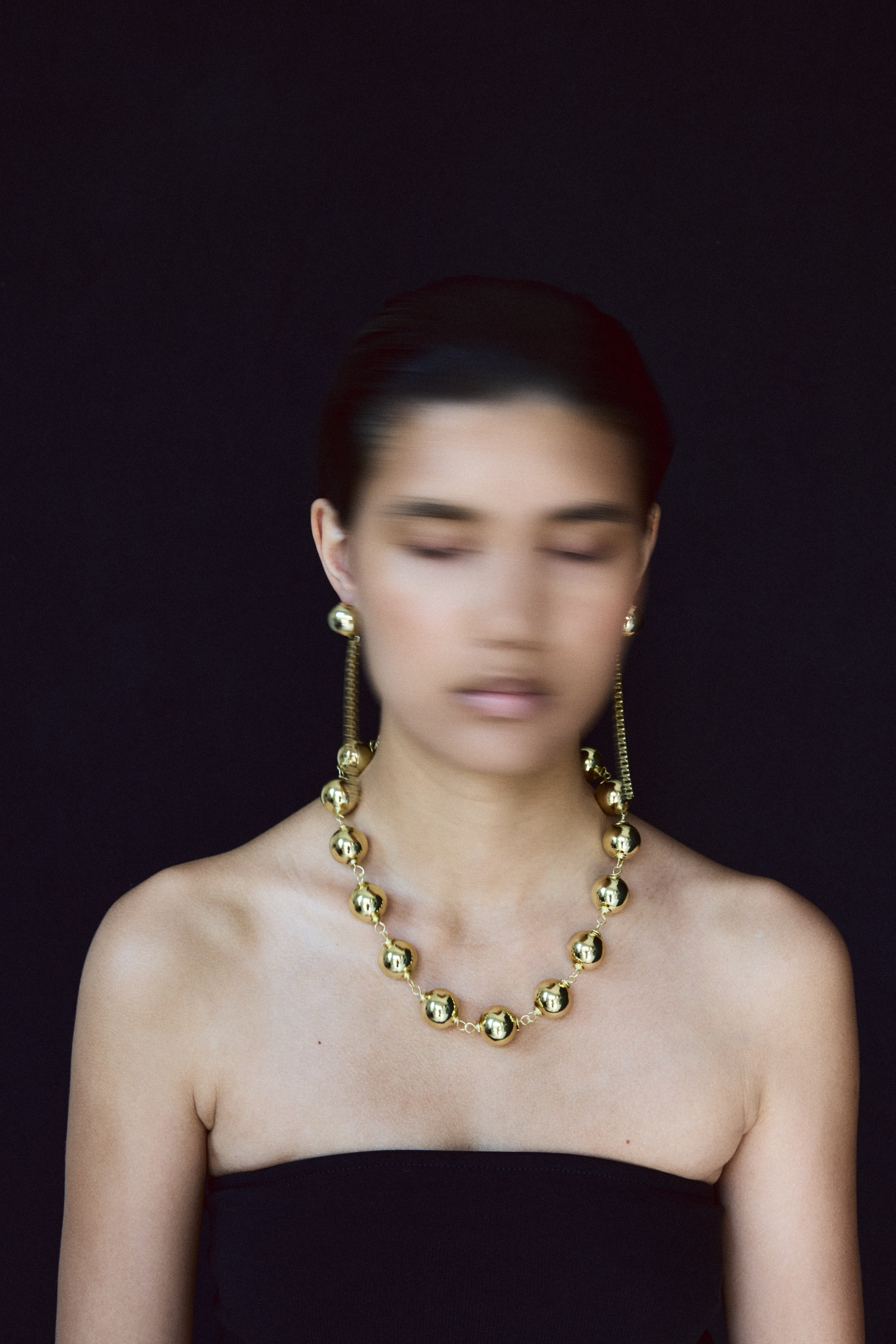Sphere Necklace Gold