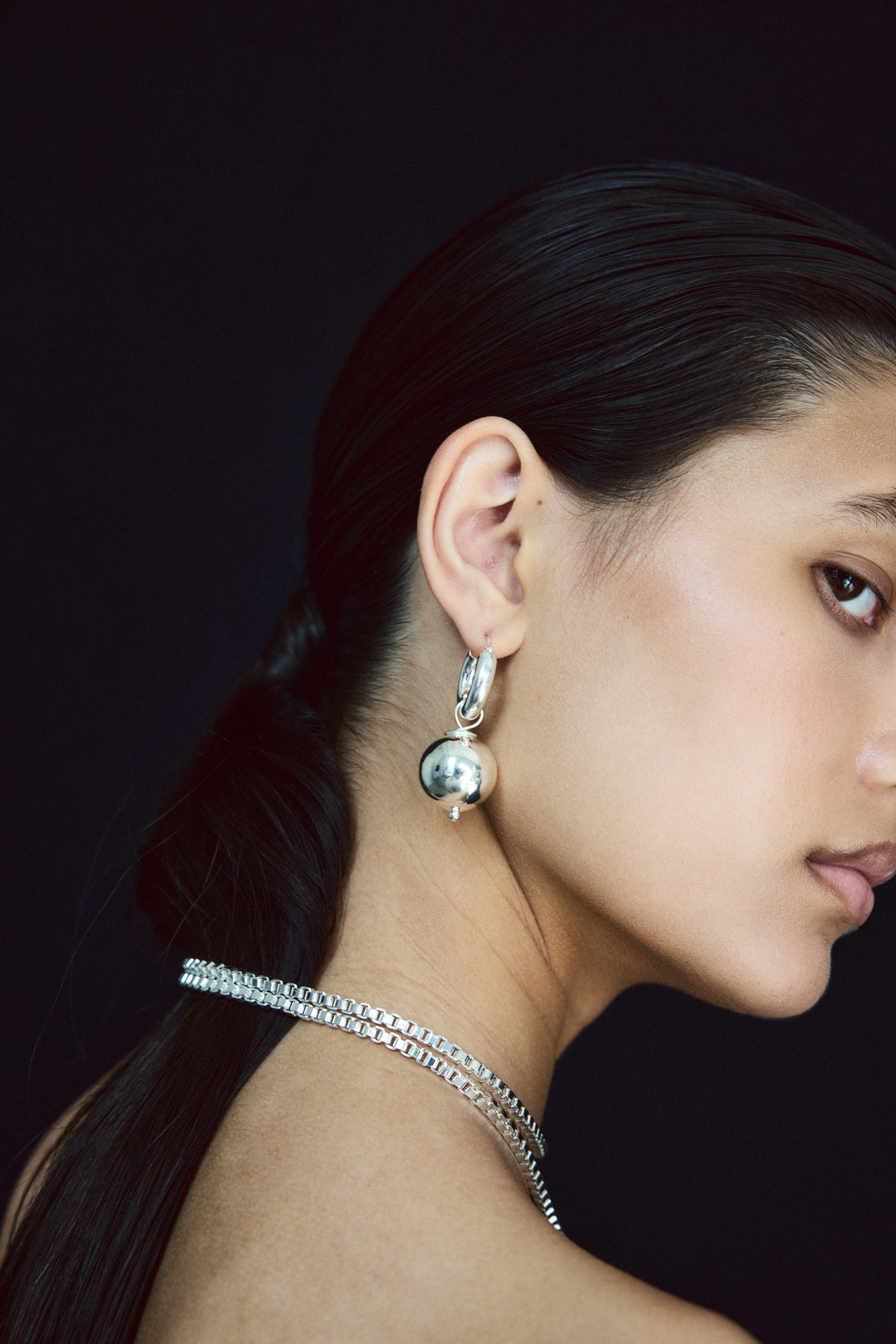 Sphere Hoops Gold