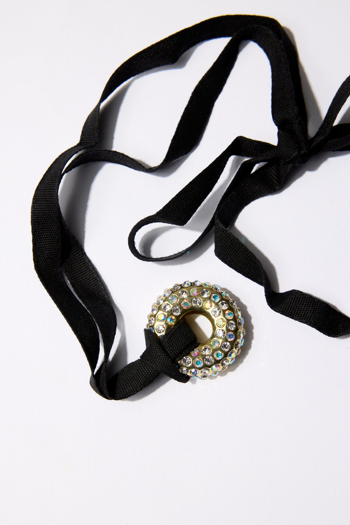Diamond Eclipse Pendant Gold