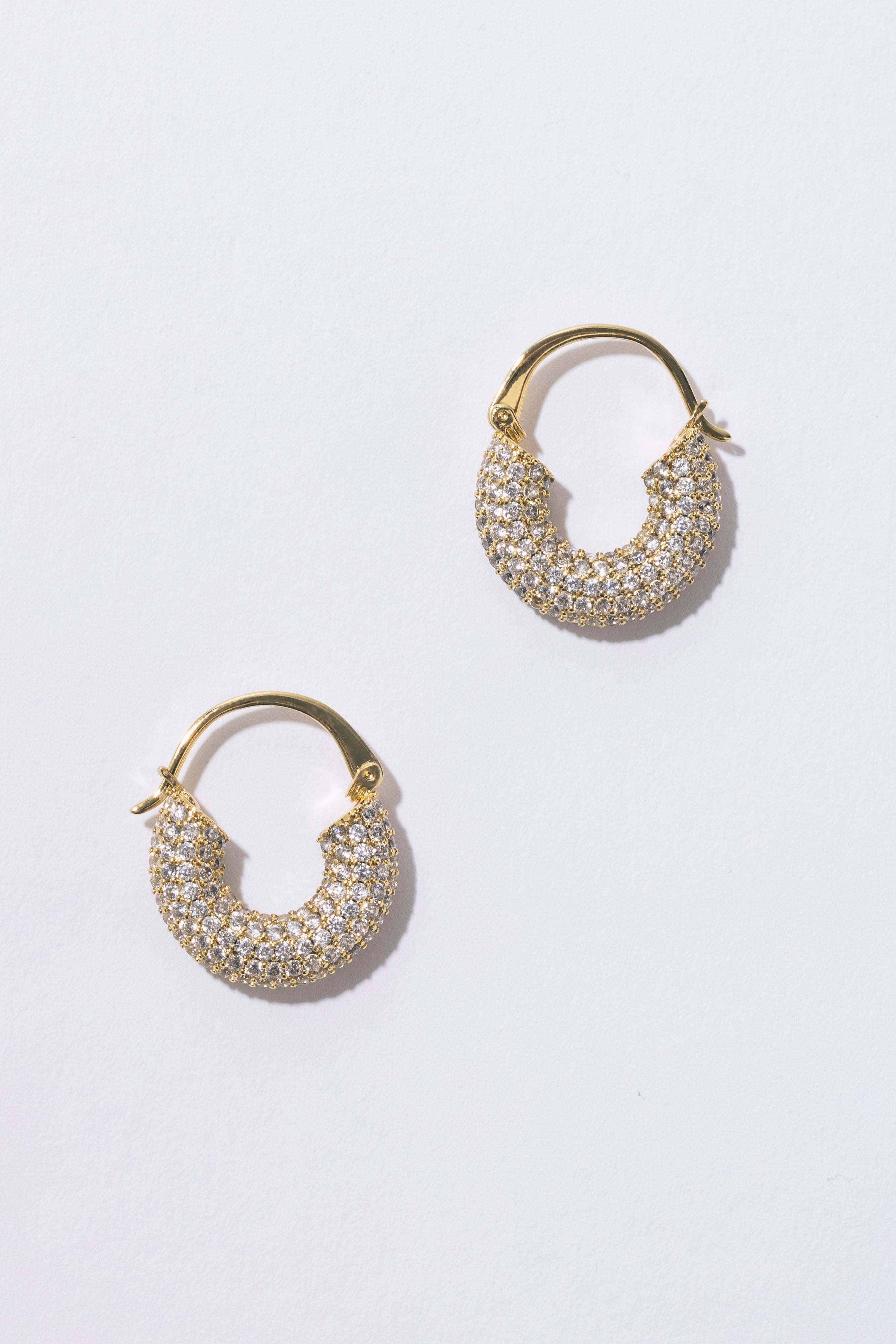 Small Diamond Hoops