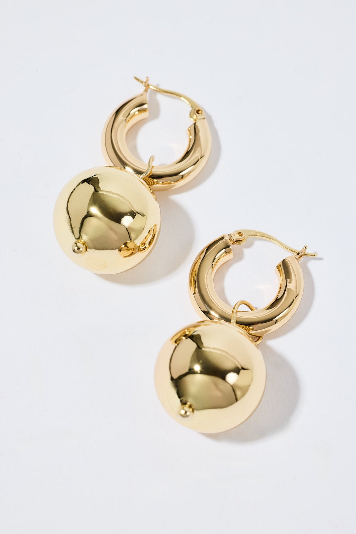 Sphere Hoops Gold