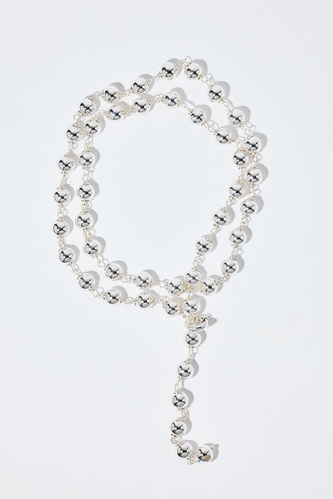 Tiny Sphere Chain Silver