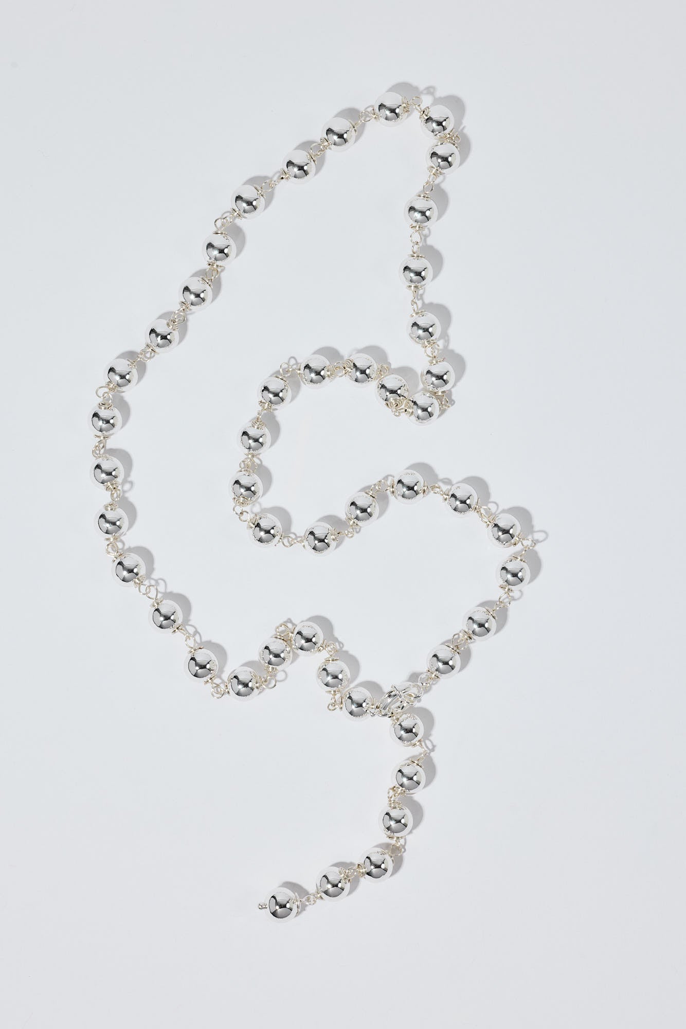 Tiny Sphere Chain Silver