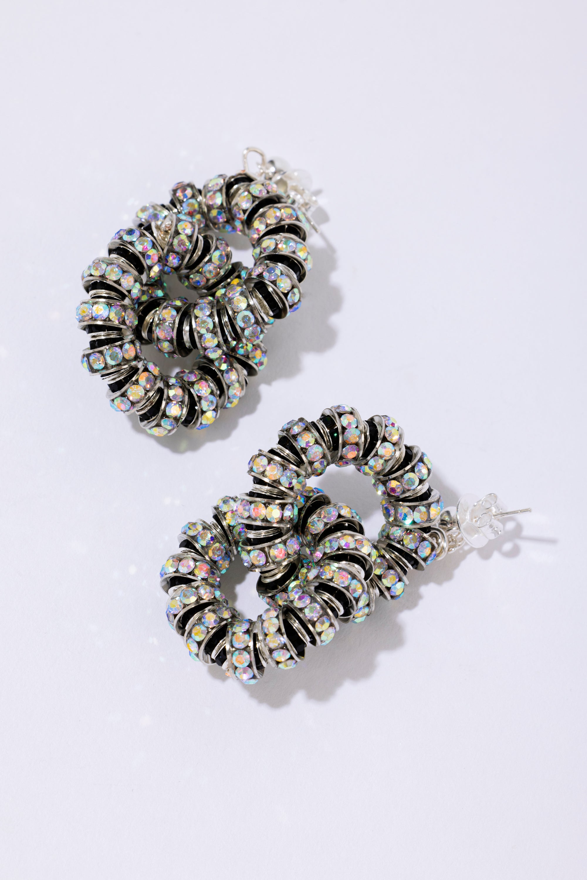 Midi Diamond Tire Earrings
