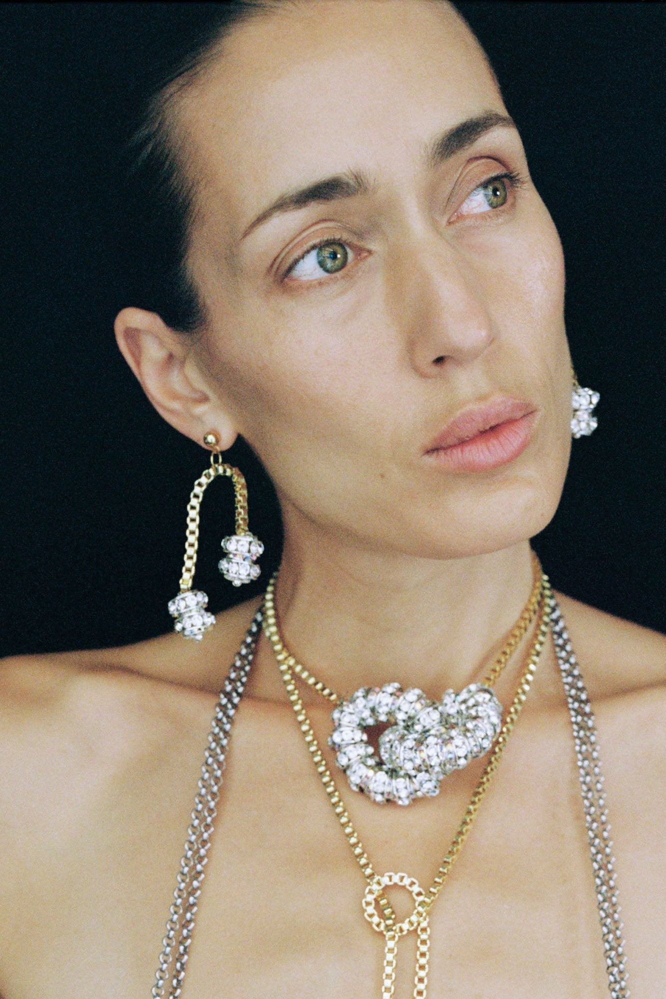 Paris Chained Earrings Gold/Silver