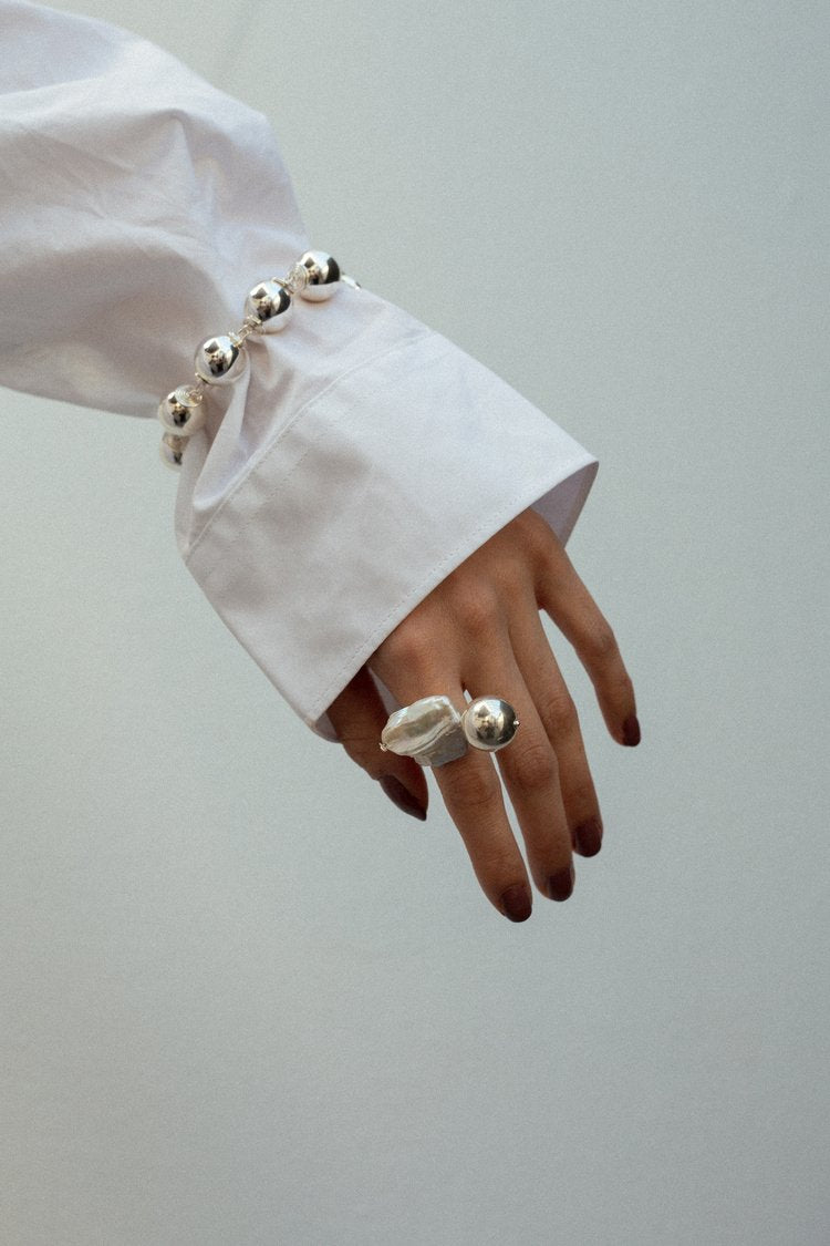Silver Sphere Bracelet
