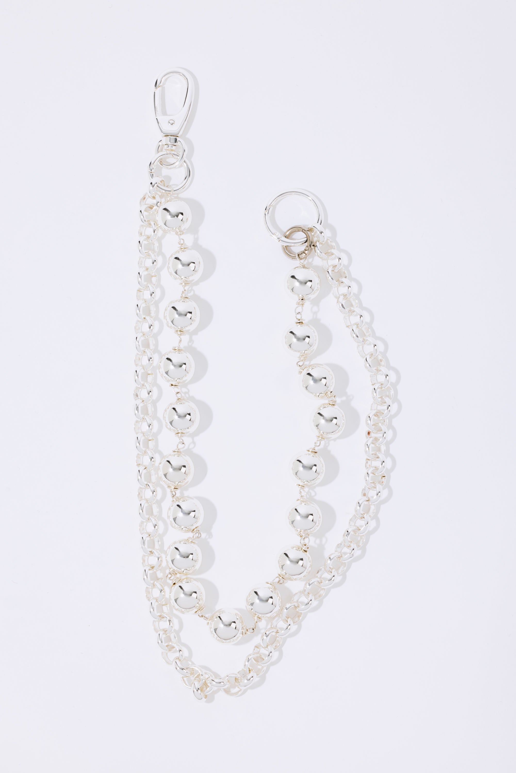 Silver Sphere Wallet Chain