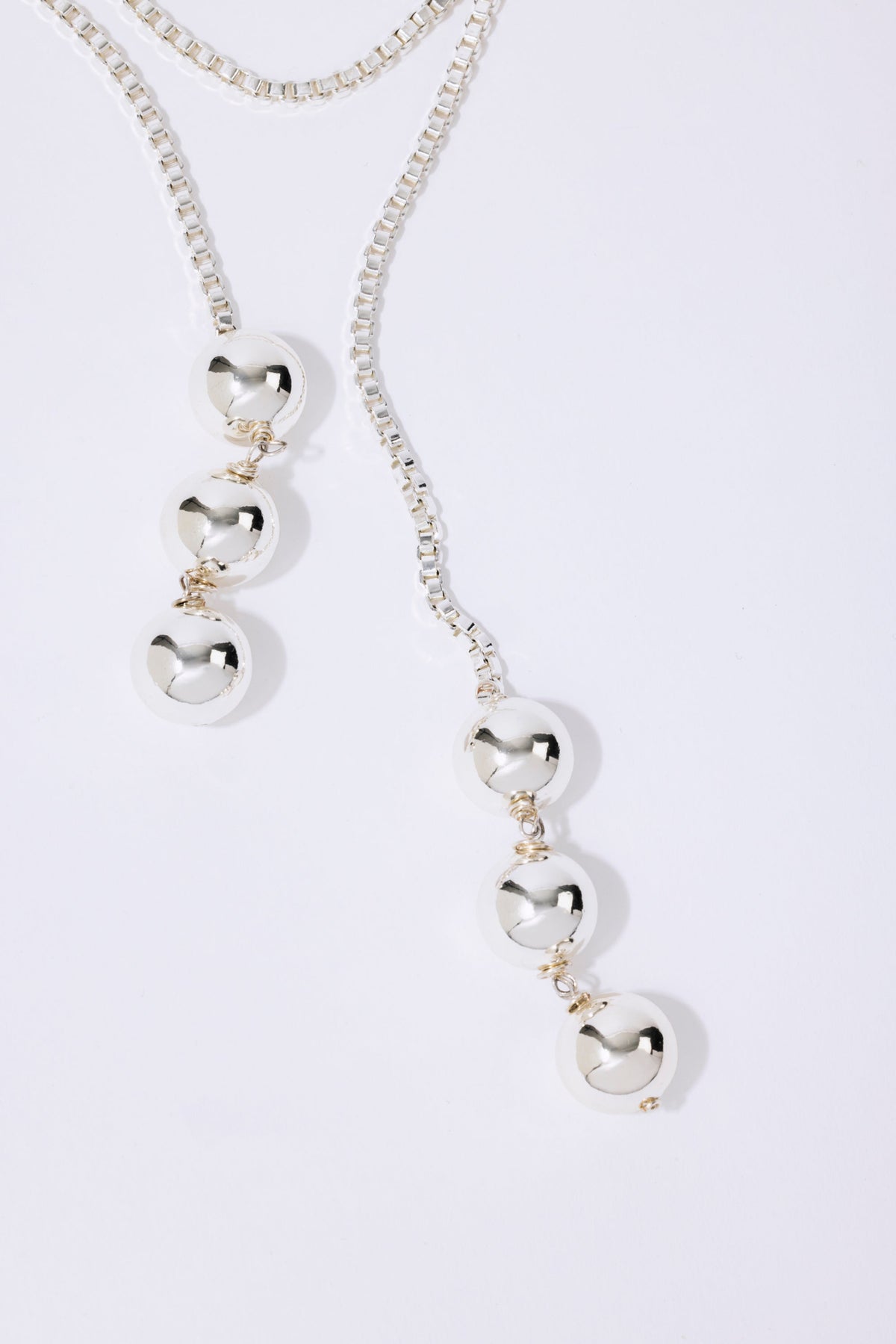 Trio Sphere Tie Silver