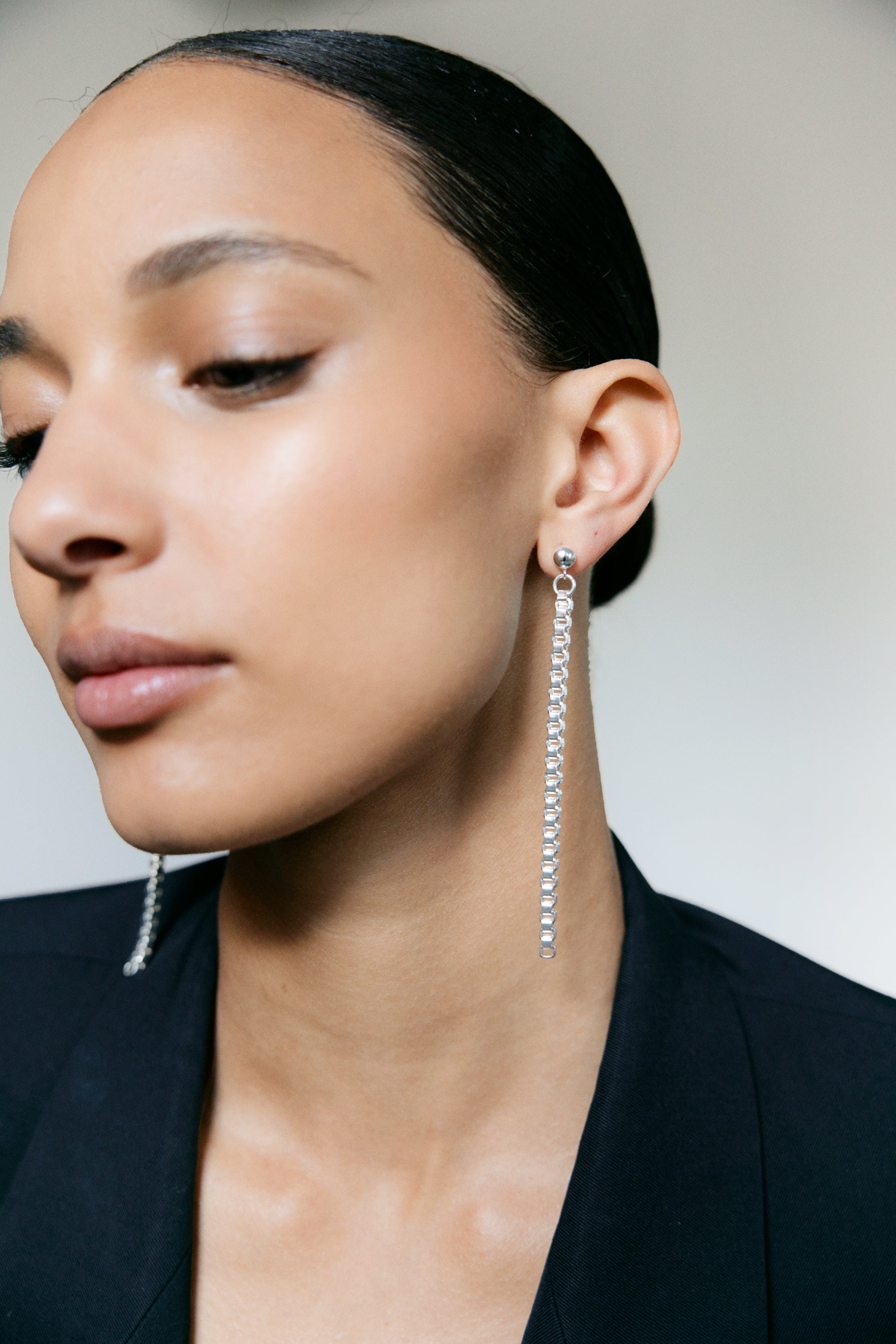 Chain Earrings Silver
