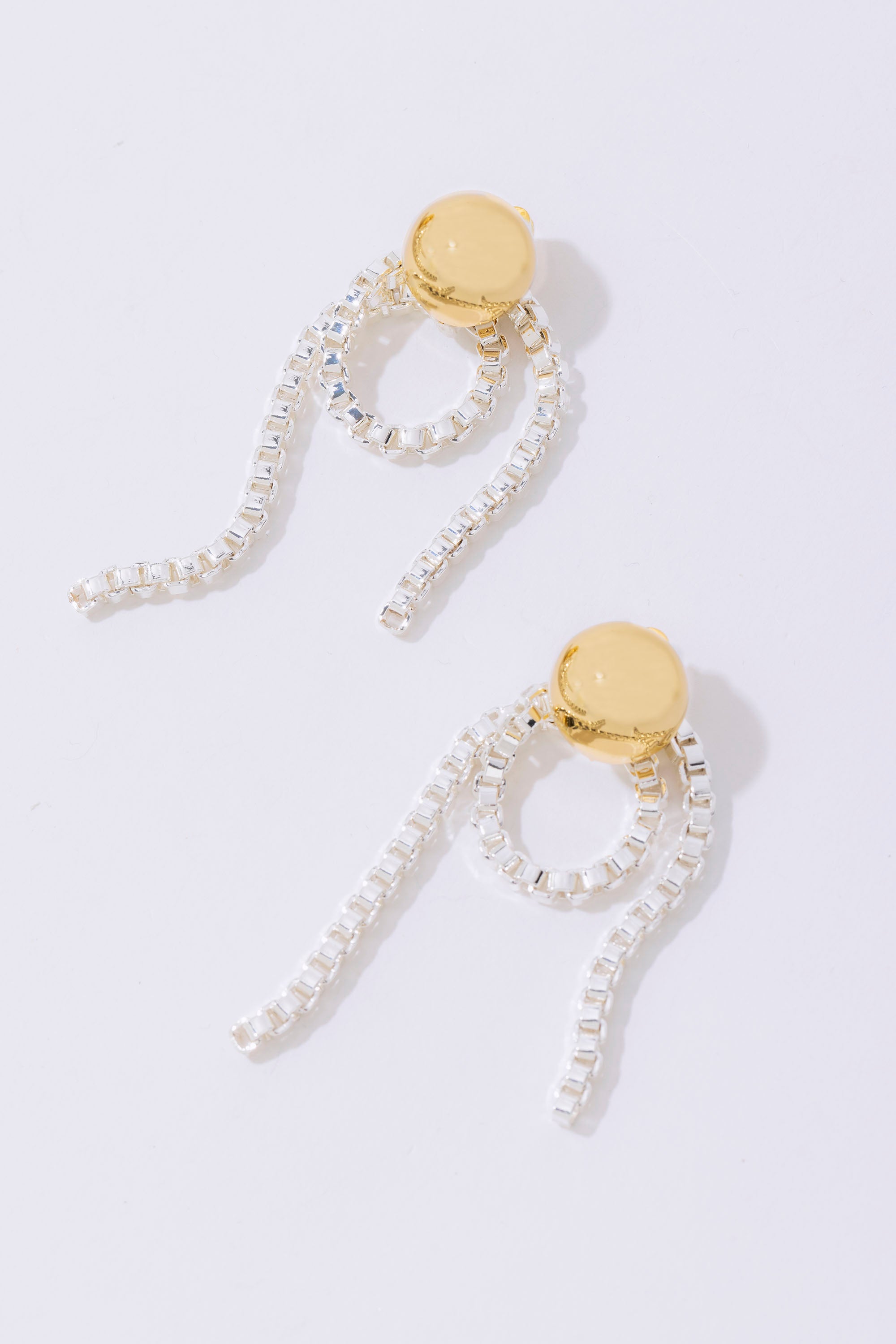 Chain Loop Earrings Gold/Silver