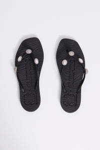 PEARL OCTOPUSS.Y x Sleepers - The Ibiza Sandal Black