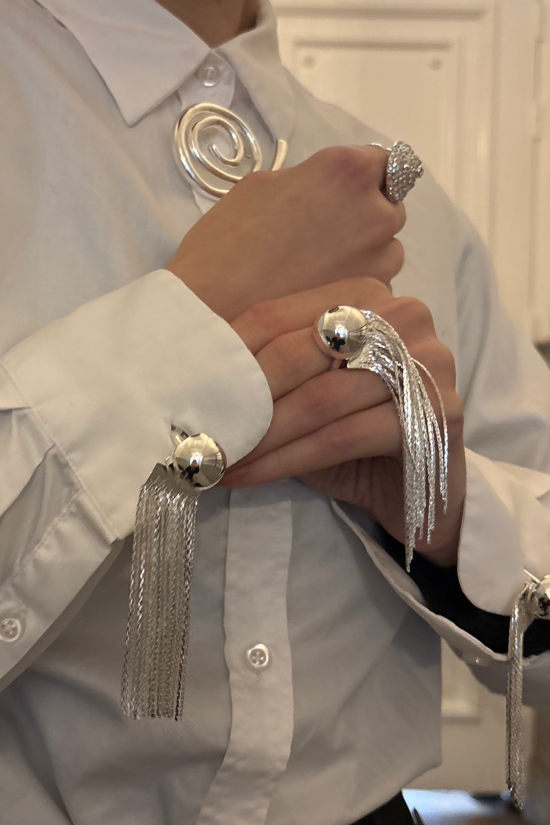 Medusa Cuff Links Silver