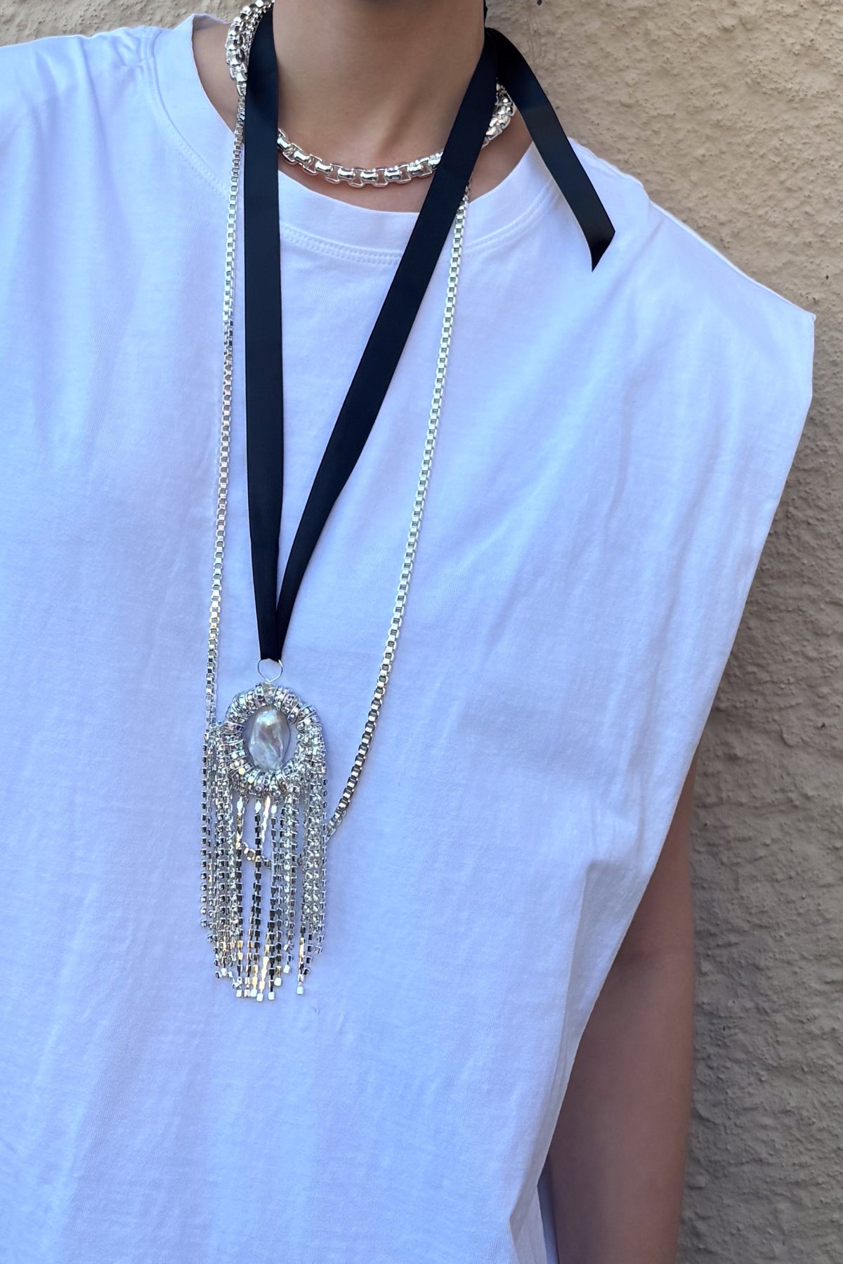 Octopus Fringe Pendant