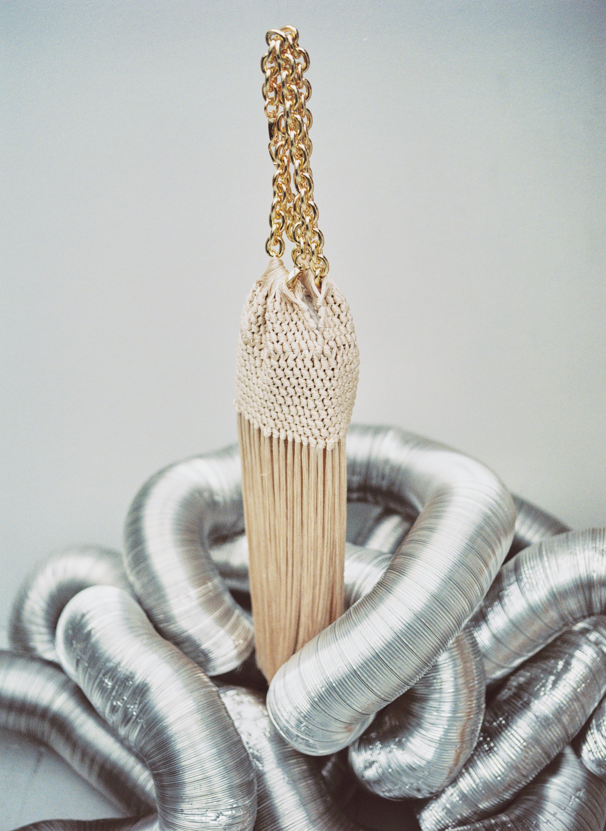 Medusa Fringe Bag Sand
