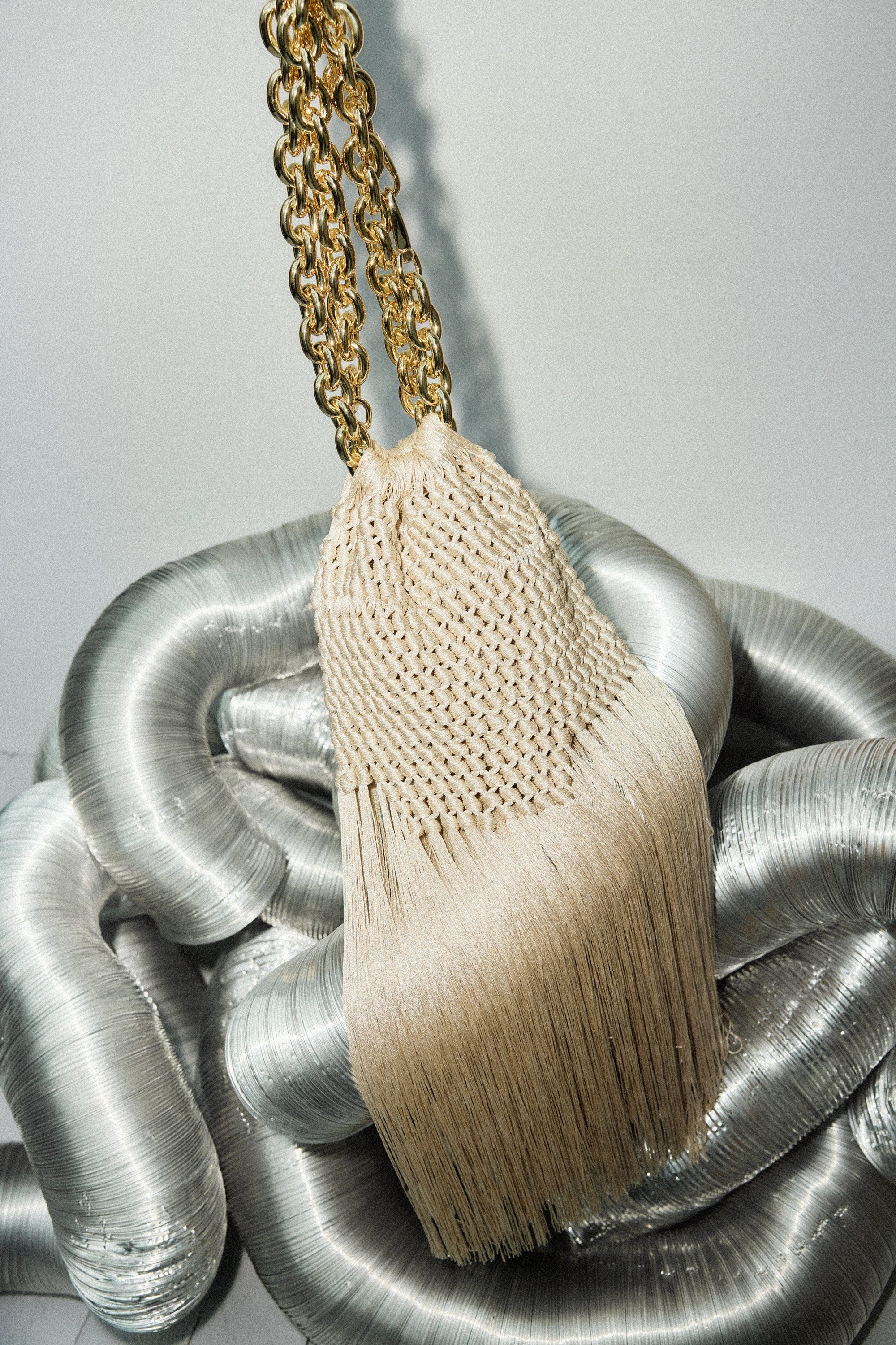 Medusa Fringe Bag Sand