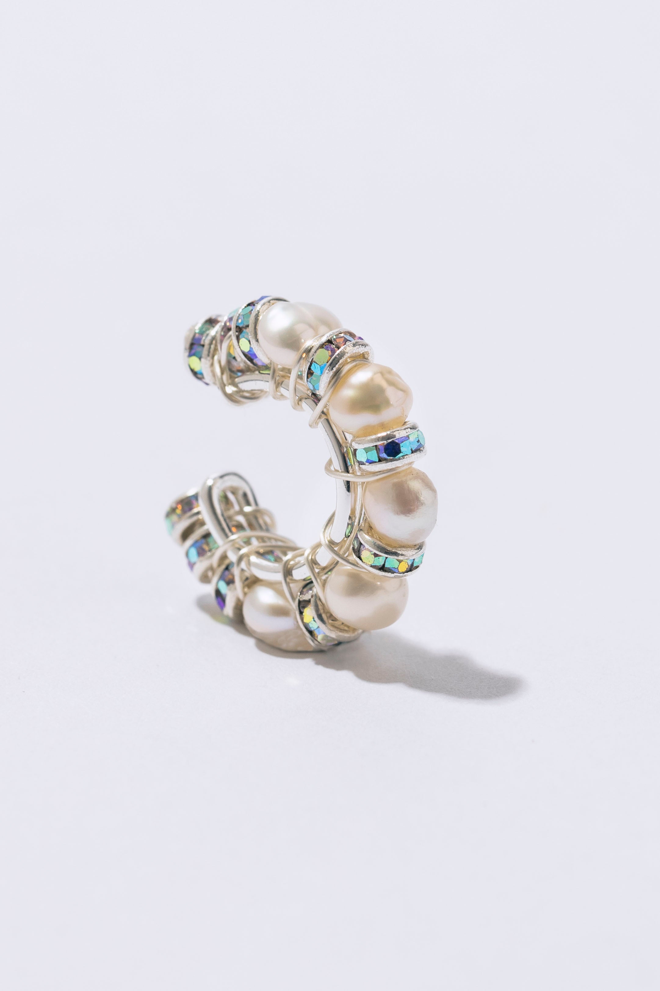 Pearl Diamond Ear Cuff