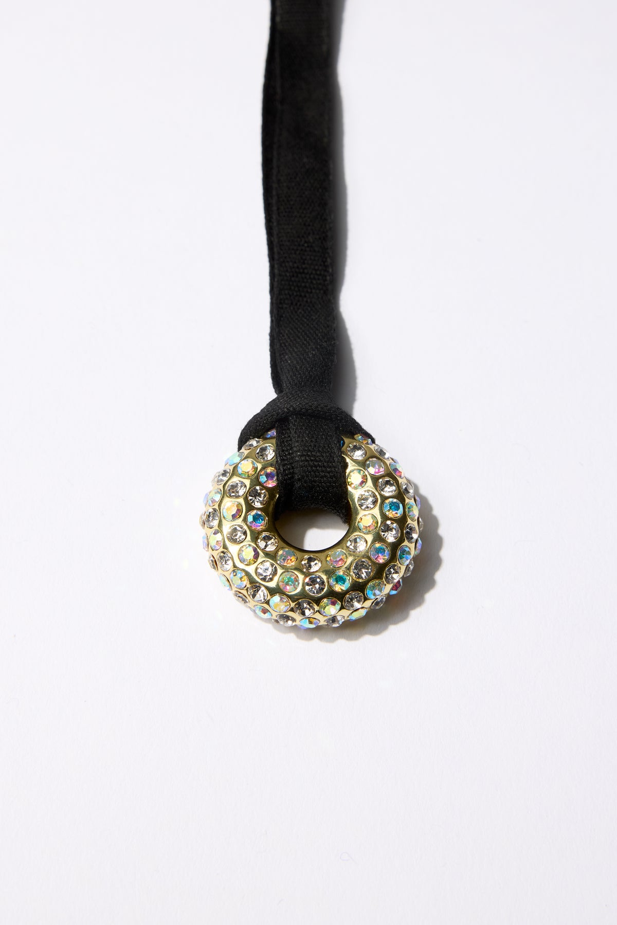 Diamond Eclipse Pendant Gold